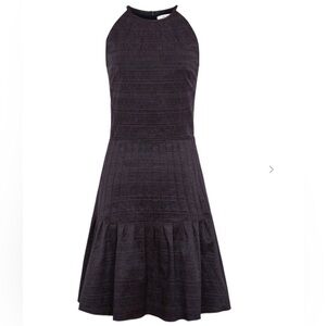 REISS Marelle Textured Pleated-Skirt Dress Women’s Size 2